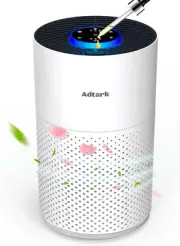 Air Purifiers for Home Bedroom, Air Cleaner with H14 True HEPA 3-In-1 Filter, S