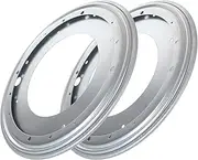 2 Pack Flat Lazy Susan Turntable Bearing 12 Inch Round Lazy Susan Hardware 5/16 Thick Turntable Swivel Base for Rotating Table, Book Case, Serving Tray, DVD Tower, Corner Shelves, 1000lb Capacity