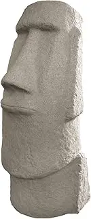 EMSCO Group Easter Island Head Statue – Natural Granite Appearance – Made of Resin – Lightweight – 28” Height