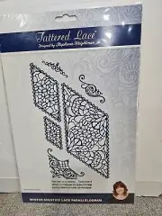 Tattered Lace Metal Cutting Dies Winter Solstice Lace Parallelogram 460330