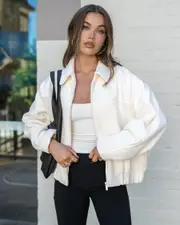 [Ava And Ever] Ava And Ever Women's Memphis Jacket in Cream Size 6 6 Cream