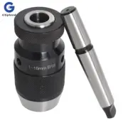 1-16mm Taper Arbor MT2/MT3-B18+Keyless Precision Self Tighten Lathe Drill Chuck