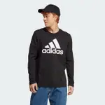 【ADIDAS 愛迪達】上衣 男款 長袖上衣 運動 亞規 M BL SJ LS T 黑 IC9308