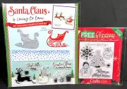 Christmas Clear Stamps Sleigh Die Snowflake Embossing Folder Unused