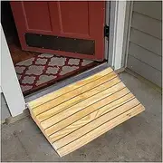 Wooden Entry Ramps for Home, Non-Slip Doorway Wheelchair Ramps for Elderly, Indoor Outdoor Door Threshold Ramp