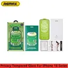 REMAX 3D Privacy Tempered Glass Screen Protector For iPhone 16 Pro Max 16 Pro