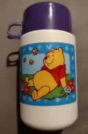 NEW Vintage WINNIE THE POOH w/ Bumble Bee THERMOS Twist Off Lid Walt Disney