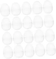 Alasum 20Pcs Transparent Refillable Easter Egg Storage Box Favor Supplies for Easter Decor and Festive Celebrations
