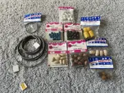 Vintage Macrame Westrim Mangelsen’s Wood Macrame Beads Ring Hanger Lot