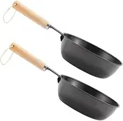 Parliky Outdoor Cooking Tool 2 Pack Charcoal Burning Pots Fire Making Pot Safe Comfortable for Camping