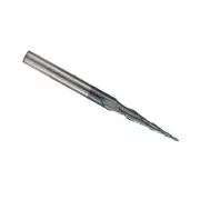 CNC Router Bit 6mm Shank Tapered Spiral End Mill Ball Nose Radius 0.5mm 1.0mm