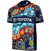 North Queensland Cowboys 2018 ISC NRL Rugby Indigenous Jersey Mens XL