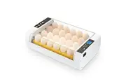 24 Egg Incubator Automatic Digital Hatching Chicken Pigeon Quail Eggs Hatcher Machine with LED Candling Lamps