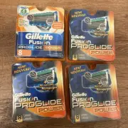 Gillette Fusion Proglide Power 8 Cartridge X4 =32 Cartridge New