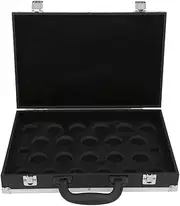 TOUISEDGI Billiard Balls Storage Box Crystal Box 22 Balls Box Carrying Case Billiards Snooker Pool Carrying Case with Carry Handle 2 Stainless Steel Latches