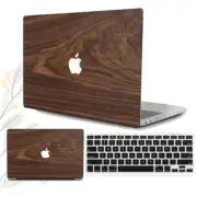 2in1 Wood Pattern Matte Hard Case Shell for MacBook Air Pro 13 A2337 A2338 A2681