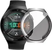 Plating TPU Full Screen Watch Cover for Watch Lightweight Protective Shell with Precise Cutouts Compatible with Stylish Silver Design Practical Present