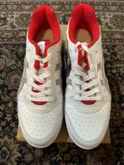 Size 10.5 - ASICS EX89 White Classic Red 1201A476 111 Men’s Sneakers