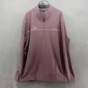 Travis Mathew Shirt Mens XL Plum Flint Purple Unexpected Surprise 1/4 Zip