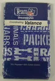 NFL Teams Dreamstyles By Bibb Coordinating Valance Touchdown II 84" x 15"