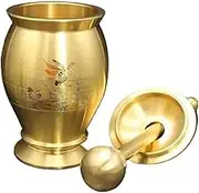 Pestle and Mortar Set Kitchen Grinder Pounding Pills Jar Pestle and Mortar Ring Bowl Jar Mortar and Pestle Mortar Brass Cup Garlic Pounders Mortar and Pestle