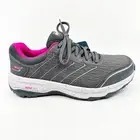 Skechers Go Run Trail Altitude Peak Summit Gray Pink Womens Size 7.5 Sneakers