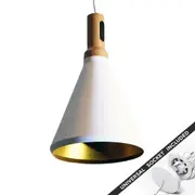 Snap Lighting Freya White with Gold Downlight to Pendant Light Conversion Kit