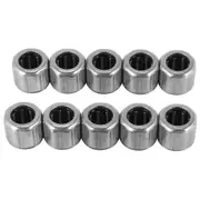 10Pcs Needle Bearing HF081412 Outer Ring Octagon One-Way Needle Roller Bearing 8X14X12mm for Manufacturing Industry Silver