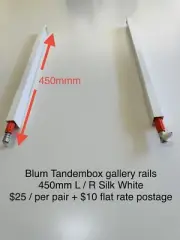 Blum Tandembox Gallery Rail 450mm Left And Right A Pair