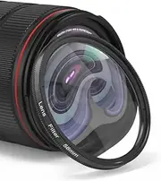 Vortex 49mm 52mm 55mm 58mm 62mm 67mm Camera Filter Soft Light Camera Photography UV CPL Lens Transparent Glass Blur Effect Digital SLR Camera(58mm)