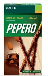在飛比找樂天市場購物網優惠-LOTTE Pepero-杏仁巧克力棒(32g/盒)