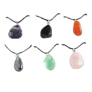 British Fossils Gemstonen Crystal Pendant (1pc Random Style)