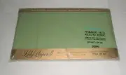 NIP Vintage Lady Pepperell Miralux Green Double Fitted Sheet
