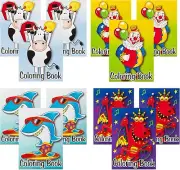 Mini Coloring Book - 12 Assorted Activity Sheets - 6 Pages Each