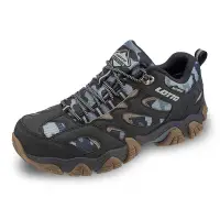 在飛比找家樂福線上購物網優惠-LOTTO男低筒防水登山鞋<迷彩黑-26cm>