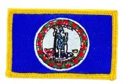 Patch Embroidered Patch Flag Virginie Thermoadhesive USA American United States