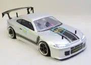 RC 1/10 NISSAN Skyline S15 AWD Drift Car w/ LED Lights *RTR* -SILVER-