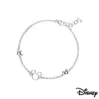 在飛比找ETMall東森購物網優惠-Disney迪士尼系列銀飾 純銀手鍊-鏤空米奇款