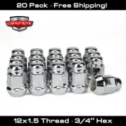 20 Lug Nuts Bulge Acorn 12x1.5 Chrome Wheel Nut fits Lexus Scion (for: Lexus)