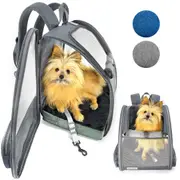 PIPCO PETS - Backpack Carrier for Dogs, Cats, Rabbits, Small Pets - Pet travel bag for walking, hiking, cycling, biking - Mesh Ventilation, Comfortable Padding, Collapsible Design