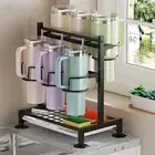 Tumbler Water Bottle Organizer Storage Adjustable Spice Rack with High