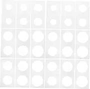 CHICAMPERA 300pcs Coin Flips Paper Holders for Coin Collectors for Storage