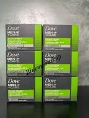 6 x 100g Dove Men + Care Extra Fresh Soap Bar / Bars
