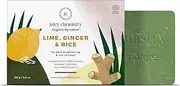 Juicy Chemistry Lime, Ginger & Rice Soap For Tan Removal - Certified Organic Cold Processed Soap For Face & Body, Vegan & Cruelty Free (100 G (Pack Of 1))
