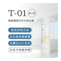 在飛比找PChome24h購物優惠-T-01 熱飲機專用抑垢銀離子抑菌廚下型淨水器(DIY安裝)