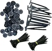 50PCS Nylon Universal Cable Tie Buckle, 2025 New Multifunctional Cable Tie Buckle, Heavy Duty Self-Locking Nylon Zip Ties Holder, Plastic Cable Ties Tool for Car Daily Repair