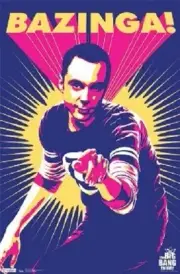THE BIG BANG THEORY TV SHOW SHELDON BAZINGA NEW POSTER 22x34 FAST FREE SHIPPING