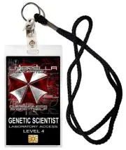 HALLOWEEN COSTUME PROP - ID/Security Badge (Umbrella Corporation) Genetic Scient