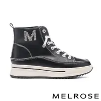 在飛比找AS女鞋優惠-MELROSE 美樂斯 率性時尚M字晶鑽牛皮高筒厚底休閒鞋－