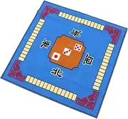 JOINPAYA 1pc Table Cover Mahjong Table Cloth Mahjong Mat Mahjong Pad Mahjong Use Mahjong Table Mat Table Games Mahjong Game Mat Mahjong Play Mat Square Shape Mahjong Cover Poker Mat Blue